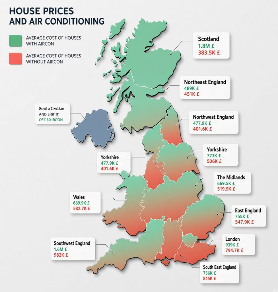 uk map air con wales pricers